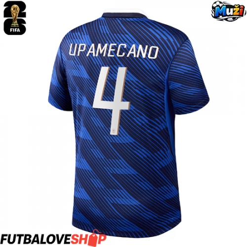 Dres Francúzsko Dayot Upamecano #4 Domáci MS 2026 Krátky Rukáv